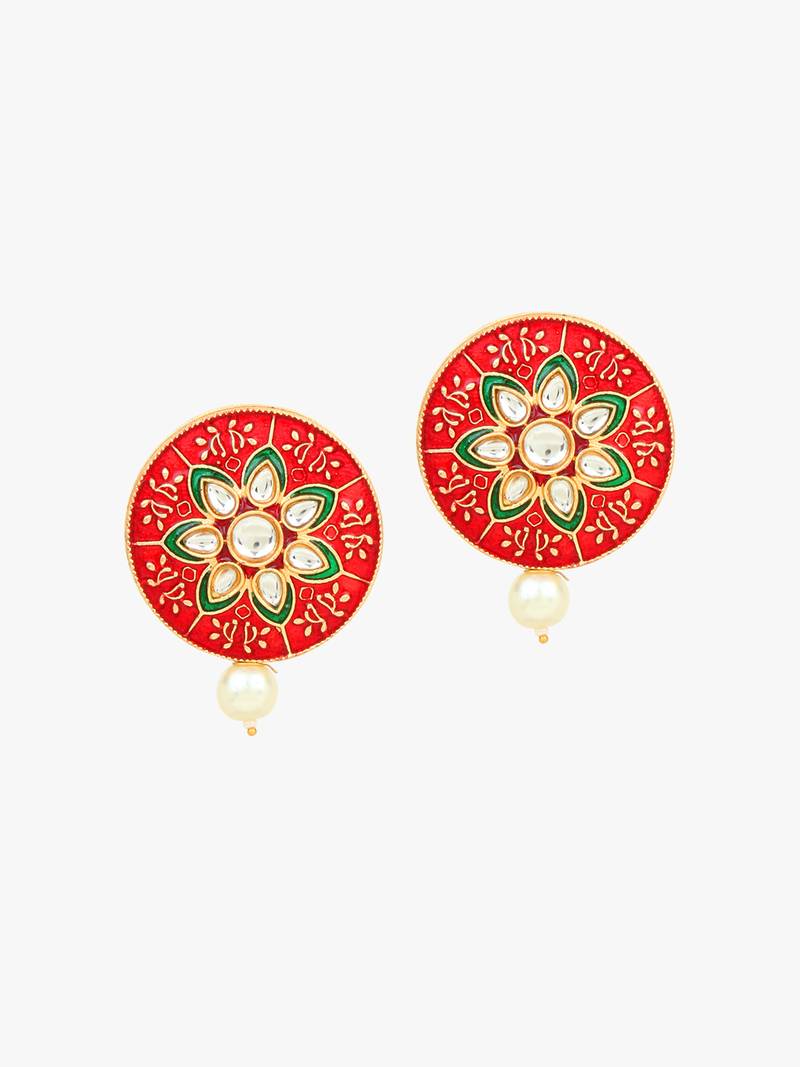 Steorra Jewels Traditional Necklace Set For Women