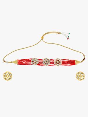 Steorra Jewels Traditional Necklace Set For Women 3
