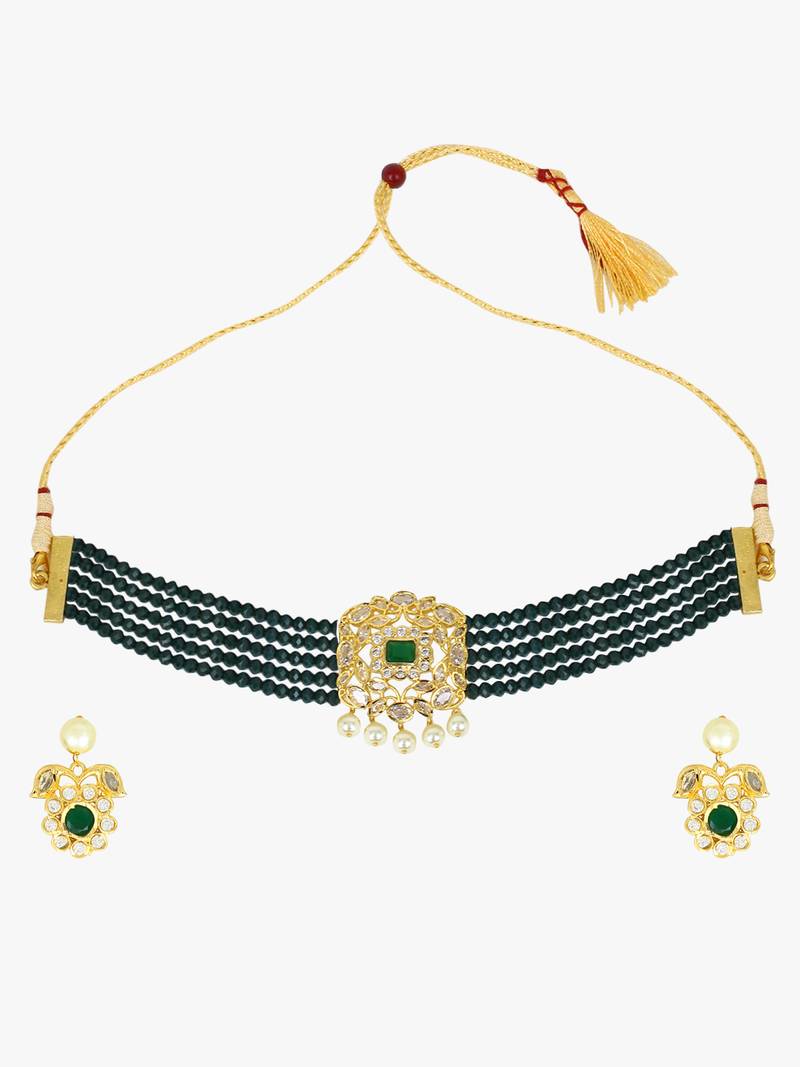 Steorra Jewels Traditional Necklace Set For Women