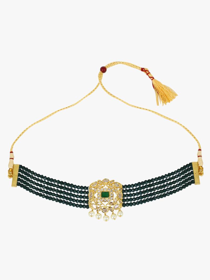 Steorra Jewels Traditional Necklace Set For Women