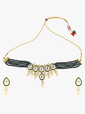 Steorra Jewels Traditional Necklace Set For Women 3