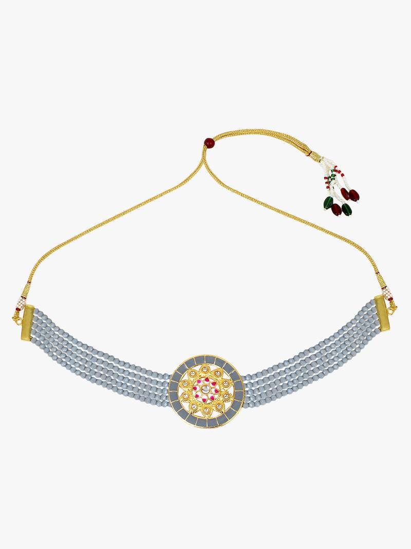 Steorra Jewels Traditional Necklace Set For Women