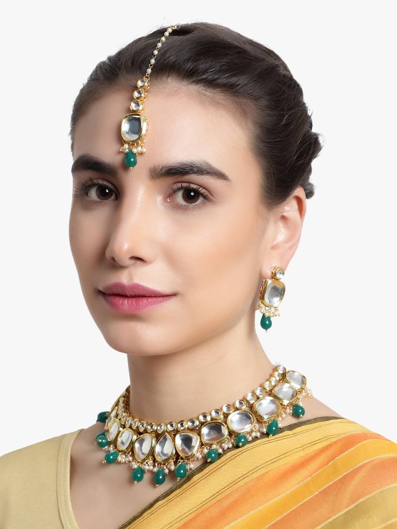 Steorra Jewels Traditional Necklace Set For Women
