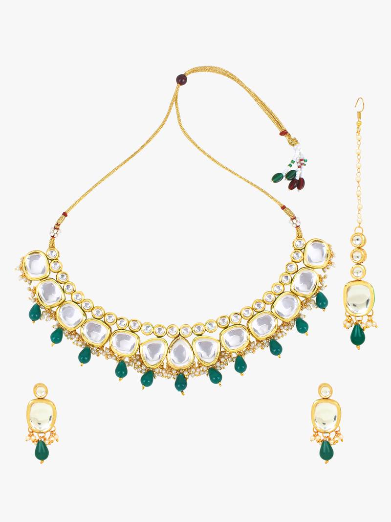 Steorra Jewels Traditional Necklace Set For Women