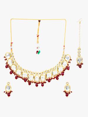Steorra Jewels Traditional Necklace Set For Women 3