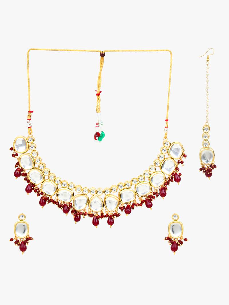 Steorra Jewels Traditional Necklace Set For Women
