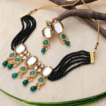 Steorra Jewels Traditional Necklace Set For Women 1