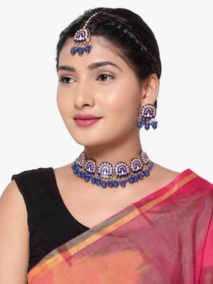 Steorra Jewels Traditional Necklace Set For Women 2