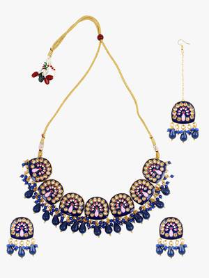 Steorra Jewels Traditional Necklace Set For Women 3