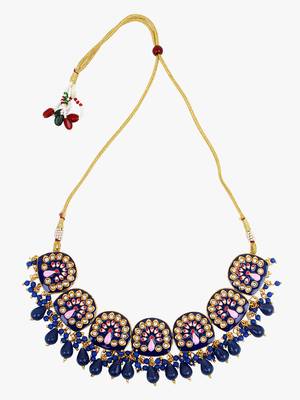 Steorra Jewels Traditional Necklace Set For Women 4