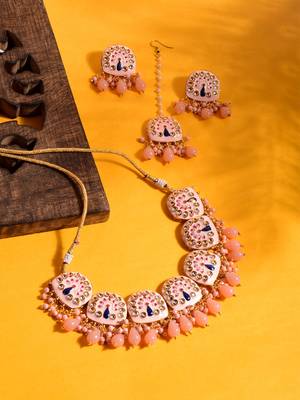 Steorra Jewels Traditional Necklace Set For Women 1
