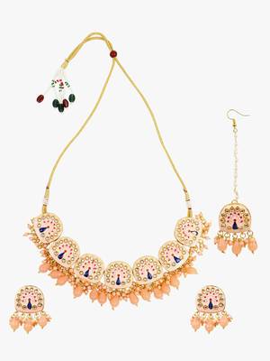 Steorra Jewels Traditional Necklace Set For Women 3
