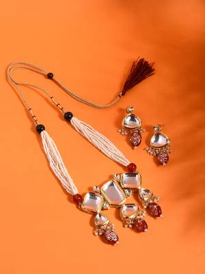 Steorra Jewels Traditional Necklace Set For Women 1