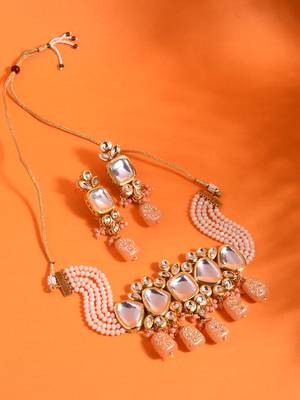 Steorra Jewels Traditional Necklace Set For Women 1