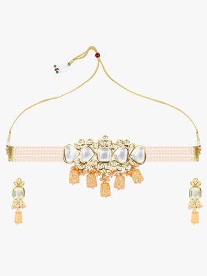 Steorra Jewels Traditional Necklace Set For Women 3