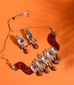 Steorra Jewels Traditional Necklace Set For Women