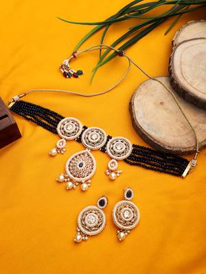 Steorra Jewels Traditional Necklace Set For Women 1