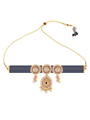 Steorra Jewels Traditional Necklace Set For Women 4