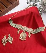 Steorra Jewels Traditional Necklace Set For Women