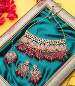 Steorra Jewels Traditional Necklace Set For Women