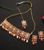 Steorra Jewels Traditional Necklace Set For Women
