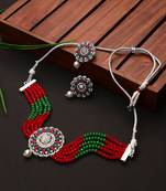 Steorra Jewels Traditional Necklace Set For Women