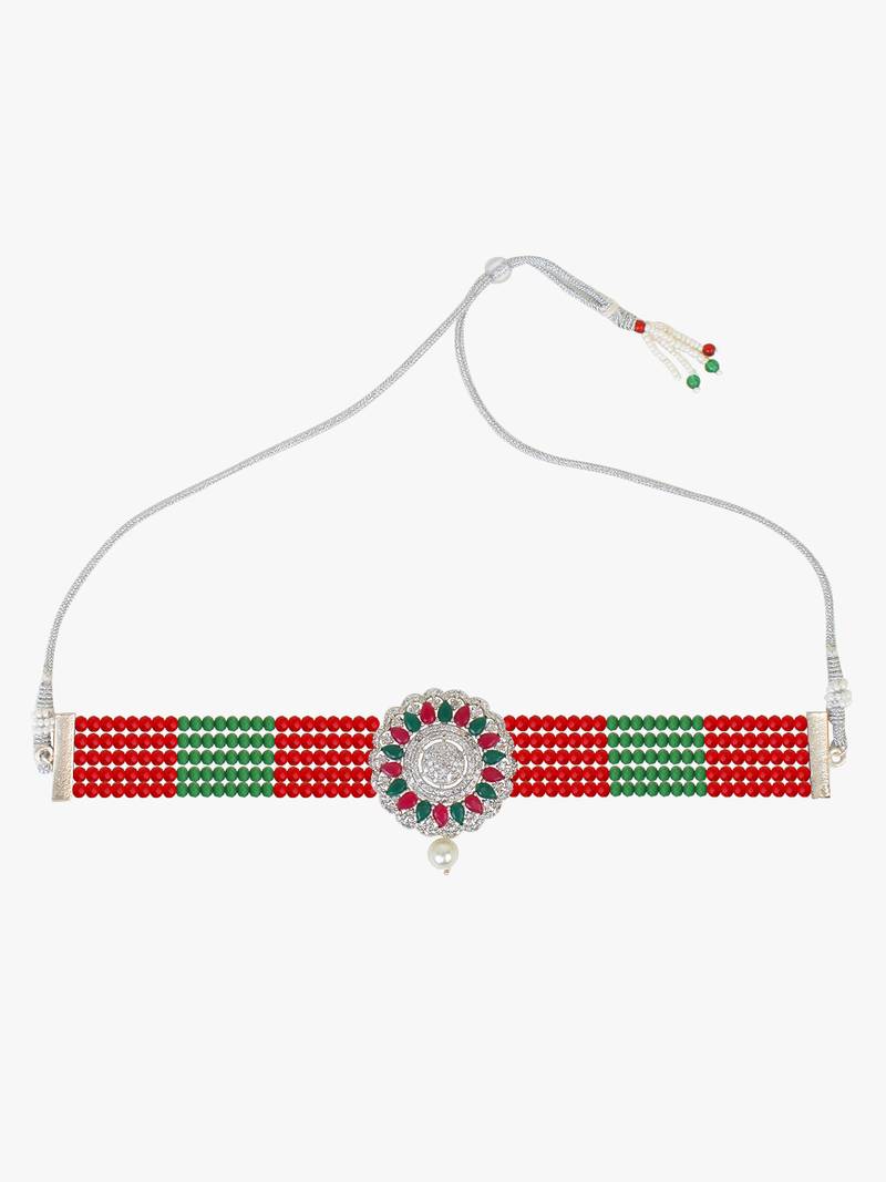 Steorra Jewels Traditional Necklace Set For Women