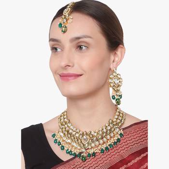 Steorra Jewels Traditional Necklace Set For Women 2