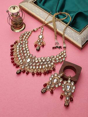 Steorra Jewels Traditional Necklace Set For Women 1