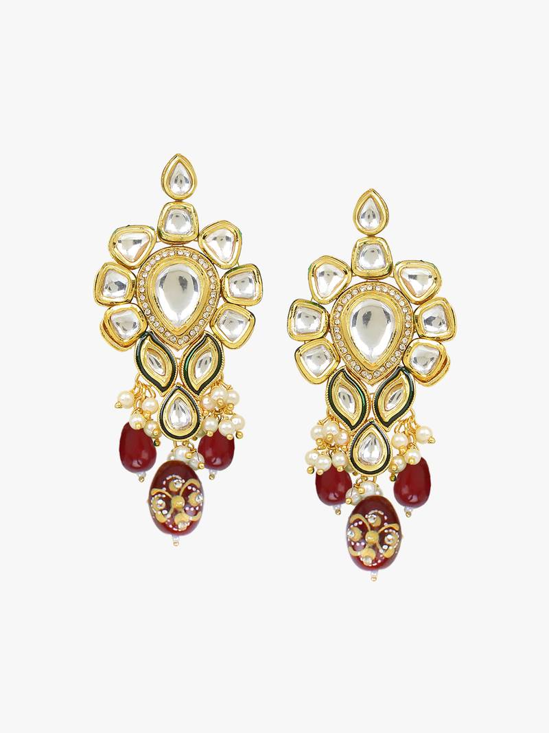 Steorra Jewels Traditional Necklace Set For Women