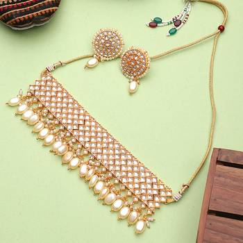 Steorra Jewels Traditional Necklace Set For Women 1