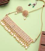 Steorra Jewels Traditional Necklace Set For Women