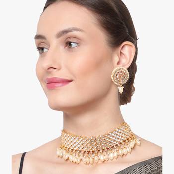 Steorra Jewels Traditional Necklace Set For Women 2