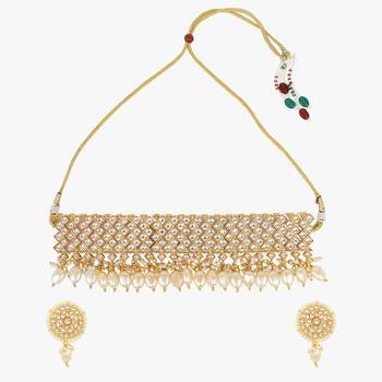 Steorra Jewels Traditional Necklace Set For Women 3