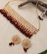 Steorra Jewels Traditional Necklace Set For Women