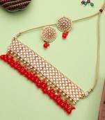 Steorra Jewels Traditional Necklace Set For Women