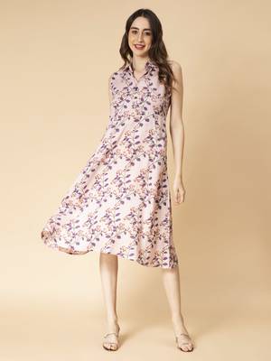 Off-white printed cotton maxi-dresses 1