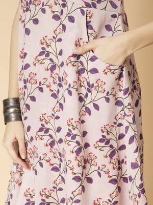 Off-white printed cotton maxi-dresses 5