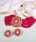 Steorra Jewels Traditional Necklace Set For Women