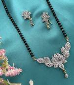 Gold agate mangalsutra