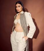 Athiya Shetty In Black Drop Jacket Set