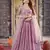 Purple  Georgette Semi-Stitched Lehenga and Unstitched Blouse With Dupatta