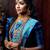 NEVY BLUE BRIDAL SILK SAREE 