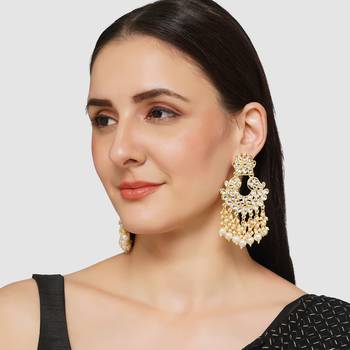 White pearl earrings 1