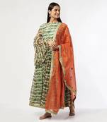 Printed Anarkali With Dupatta