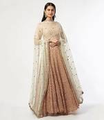 Pink Embroidred Lehenga Set