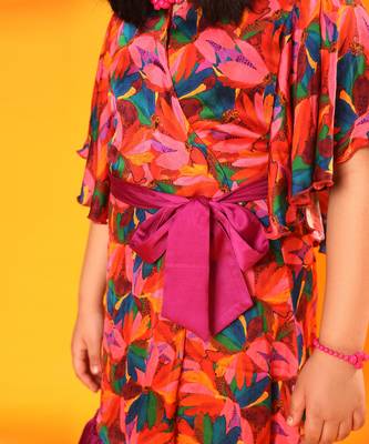 Floral Print Wrap Dress 3