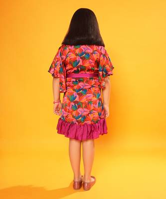 Floral Print Wrap Dress 4