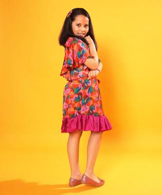 Floral Print Wrap Dress 5