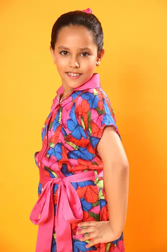Butterfly Print Shirt Dress with Belt